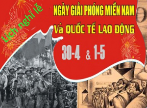 vChat thông báo nghỉ lễ 30/04 - 01/05